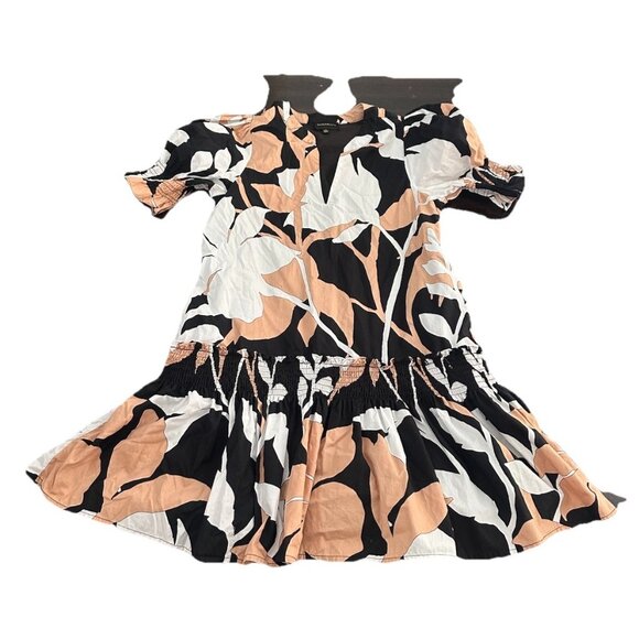 Sugar Lips Dayspring Floral Marinella Smocked Mini Dress Xs - Picture 2 of 4